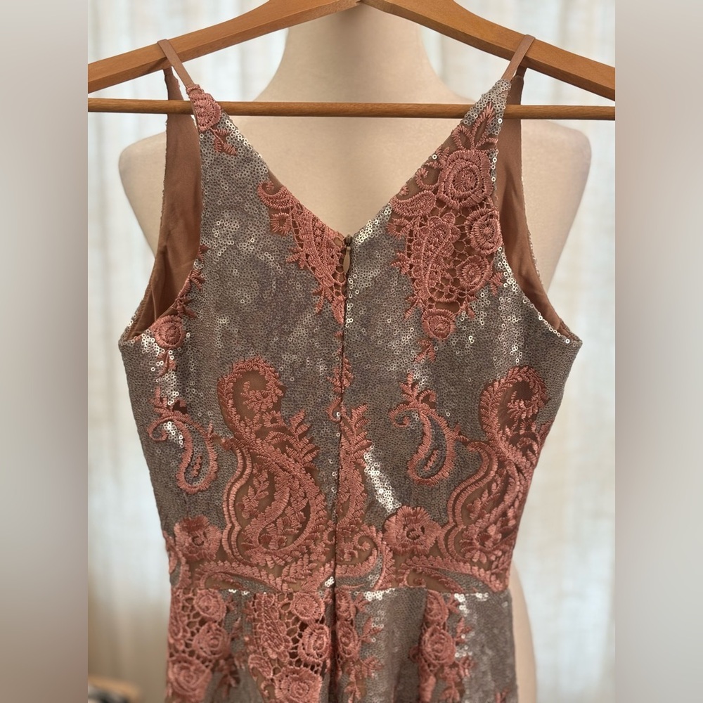 Dress the Population Angela Sequin & Lace Dress XS Homecoming Formal Holiday - Picture 6 of 15